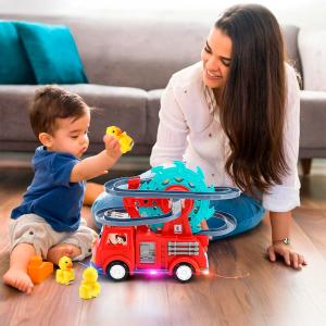 لعبة سيارة الإطفاء مع البطات للأطفال - 3
