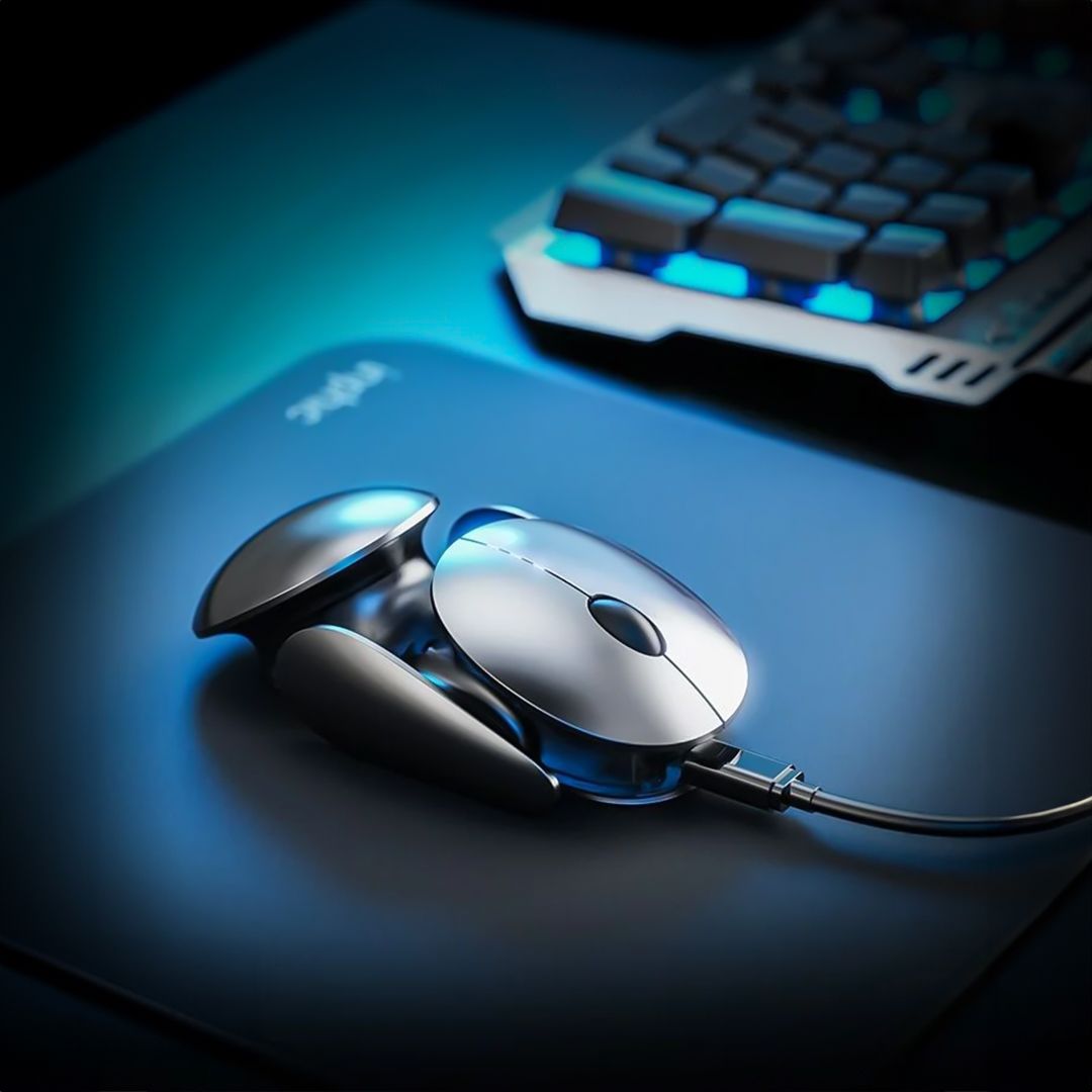 ماوس لاسلكي قابل لإعادة الشحن - 1