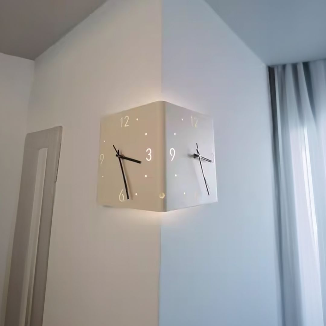 ساعة حائط مزدوجة الجوانب - 2