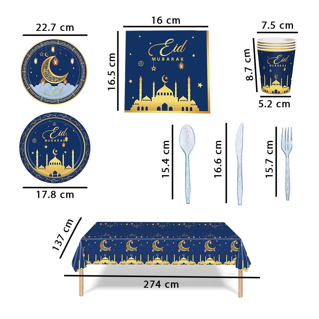 Eid Tableware Set - 169 Pieces product thumbnail 16
