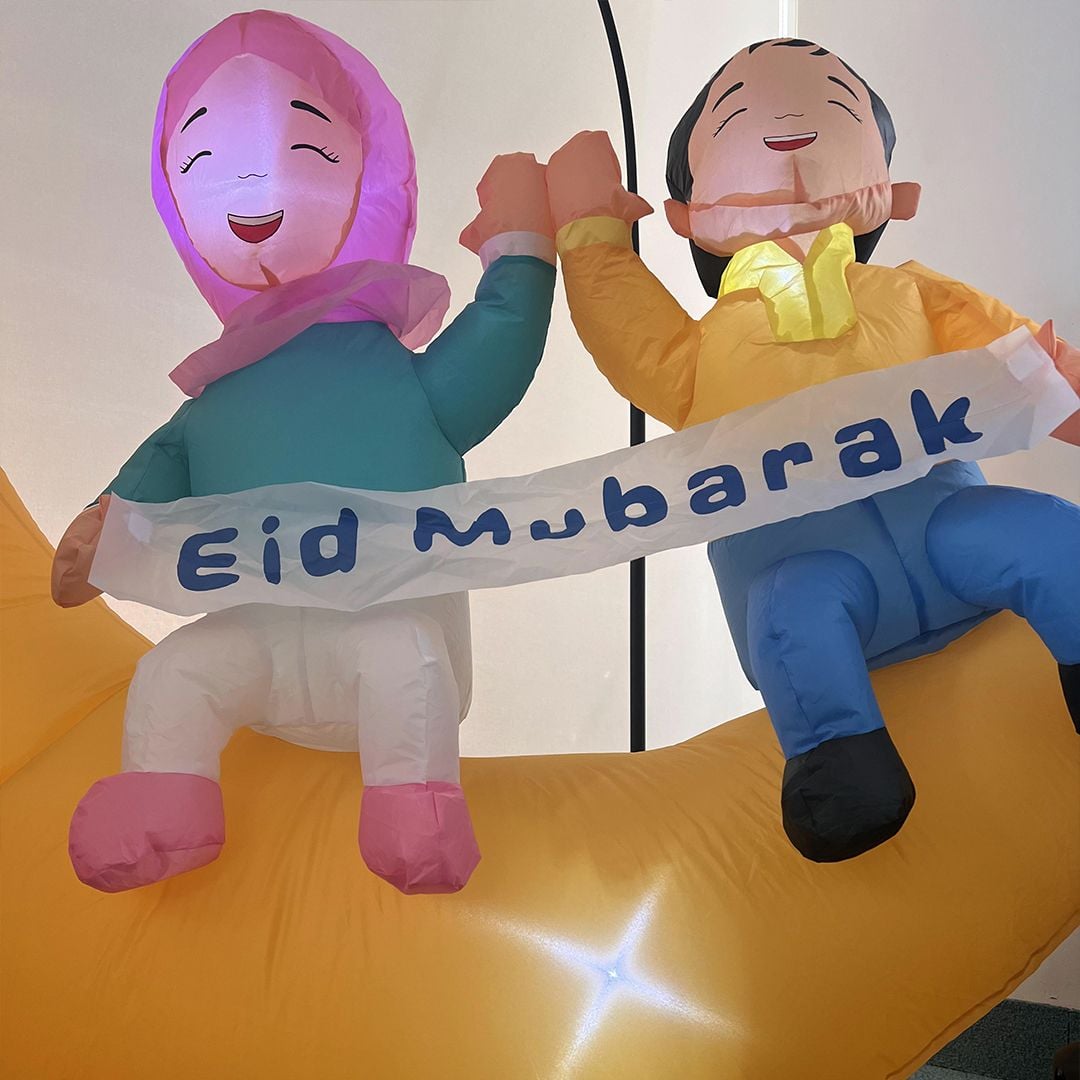 مُجسم الهلال المضيء القابل للنفخ - 5