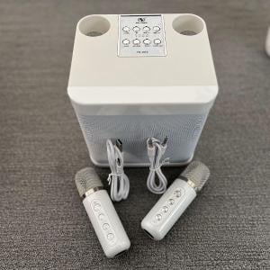 جهاز كاريوكي مع ميكروفونات لاسلكية