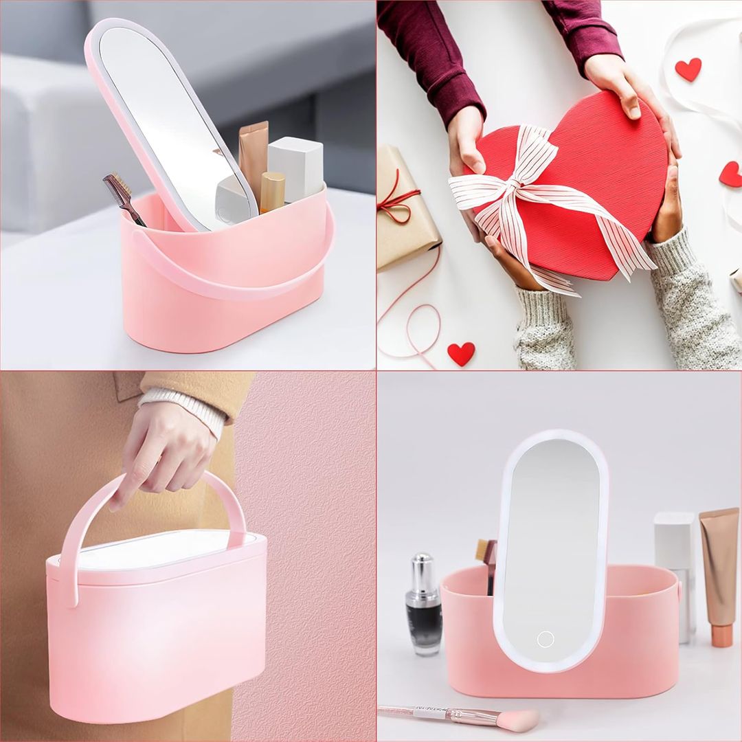 صندوق المكياج مع مرآة ليد - 6