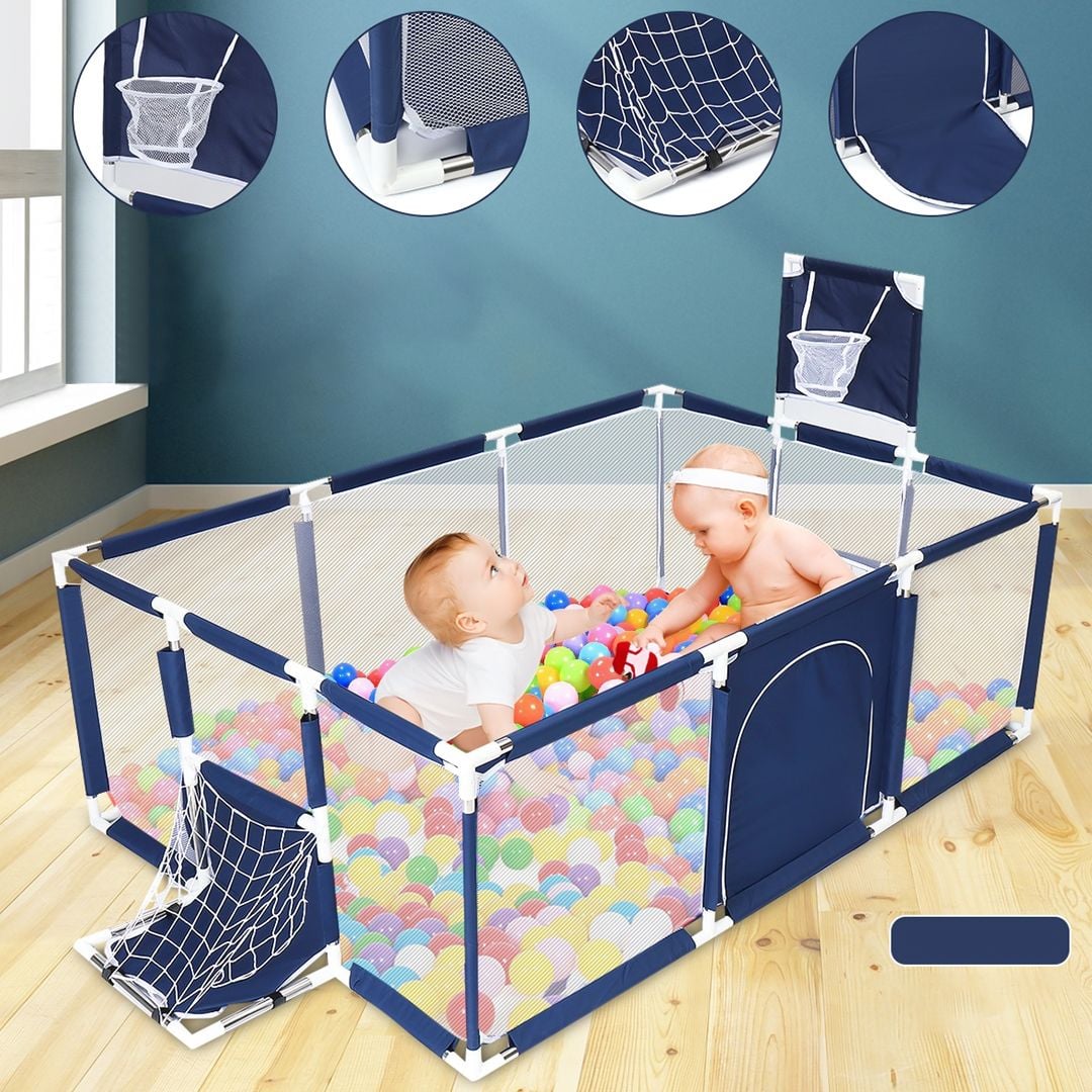 Baby Playpen with Basketball - 3