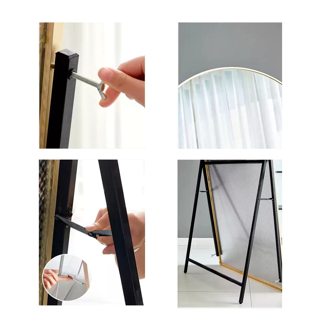 مرآة بإطار رفيع مع ستاند - 6