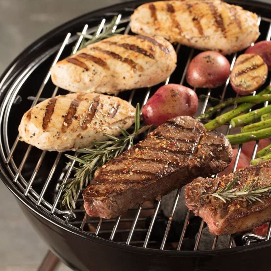 شواية الفحم للرحلات بغطاء علوي 92 سم - 7