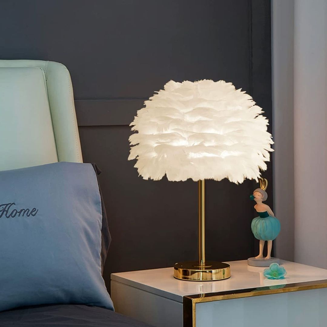 Table Light Feather LED Lamp product thumbnail 5