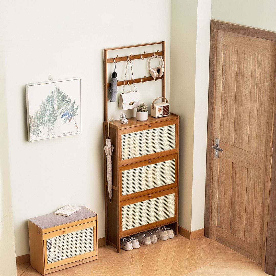 منظم خشبي للمدخل والأحذية - 11