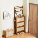 منظم خشبي للمدخل والأحذية - 11