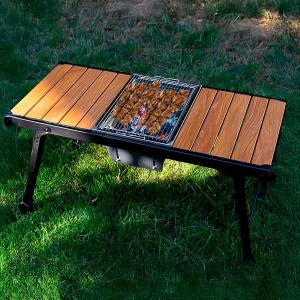 طاولة تخييم مع موقد - 1