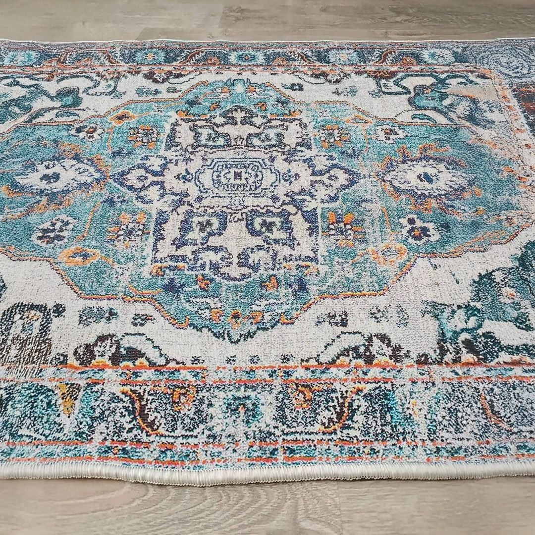 سجادة أرضية بنقشة تركية - 7