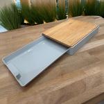 لوح تقطيع خشبي مع صندوق تخزين - 11