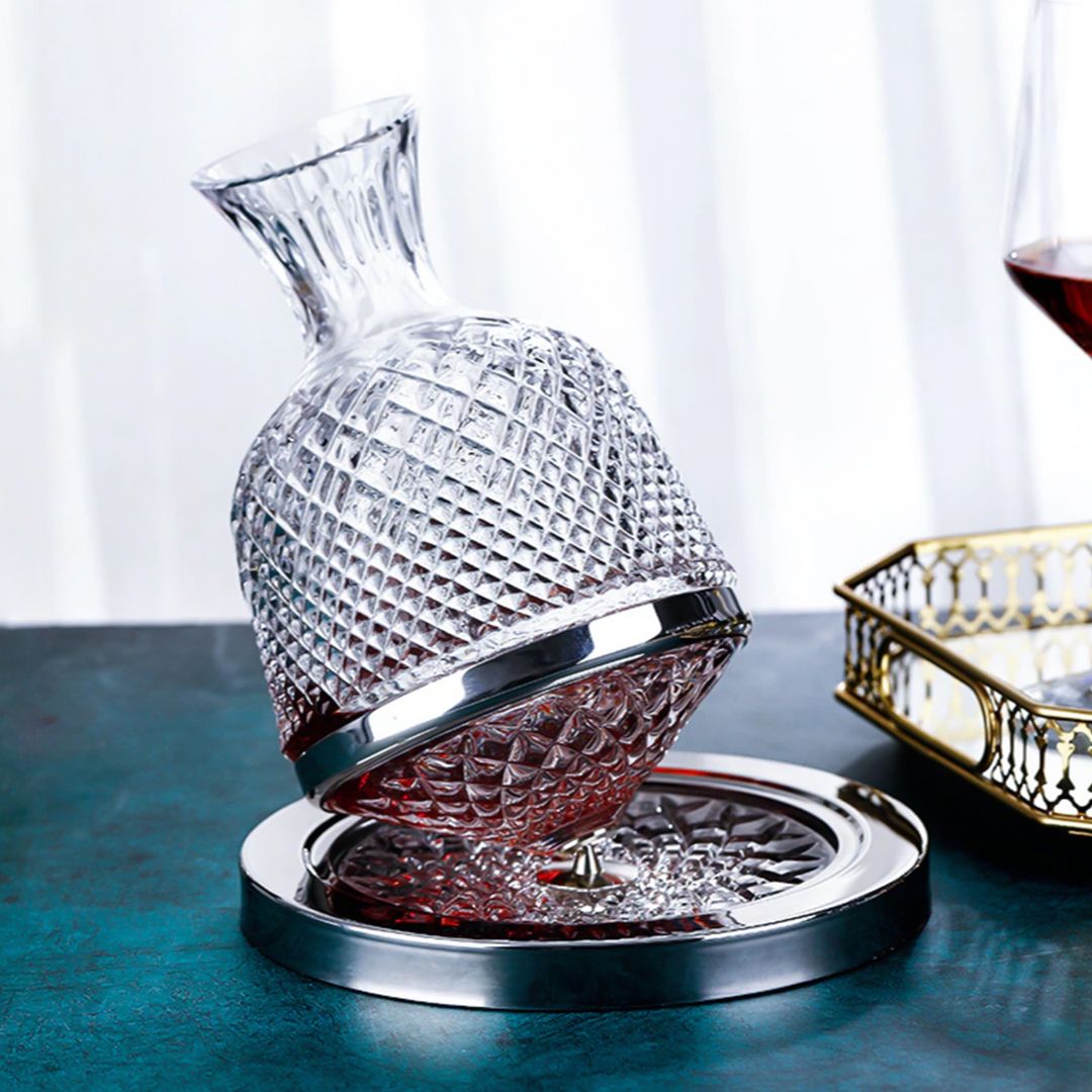 Crystal Glass Rotating Decanter product thumbnail 13