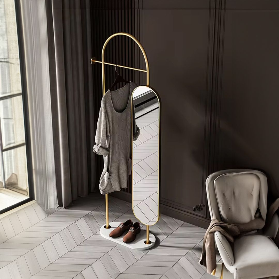 مرآة مع شماعة بتصميم عصري - 3