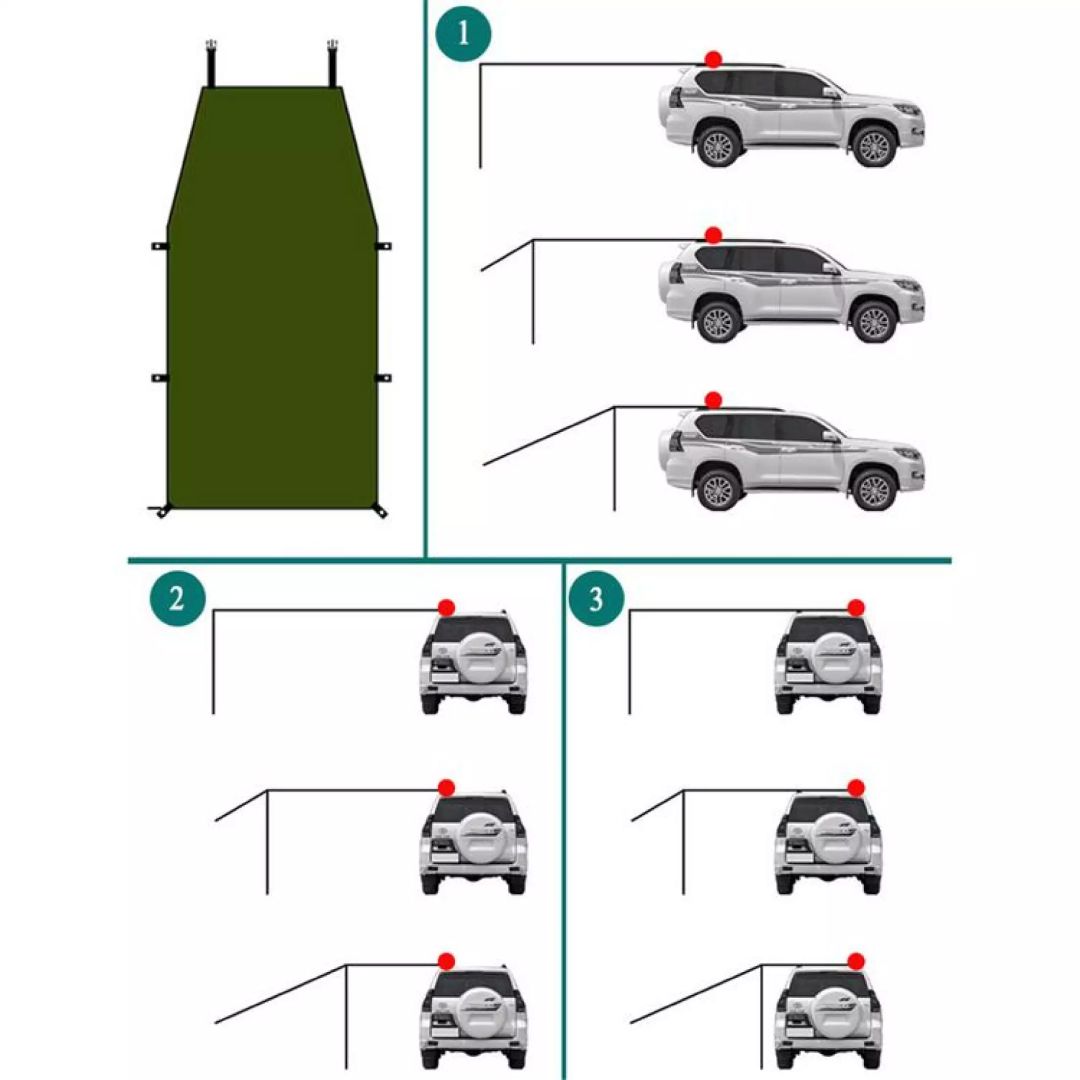 Outdoor Rooftop Car Tent For Camping product thumbnail 4