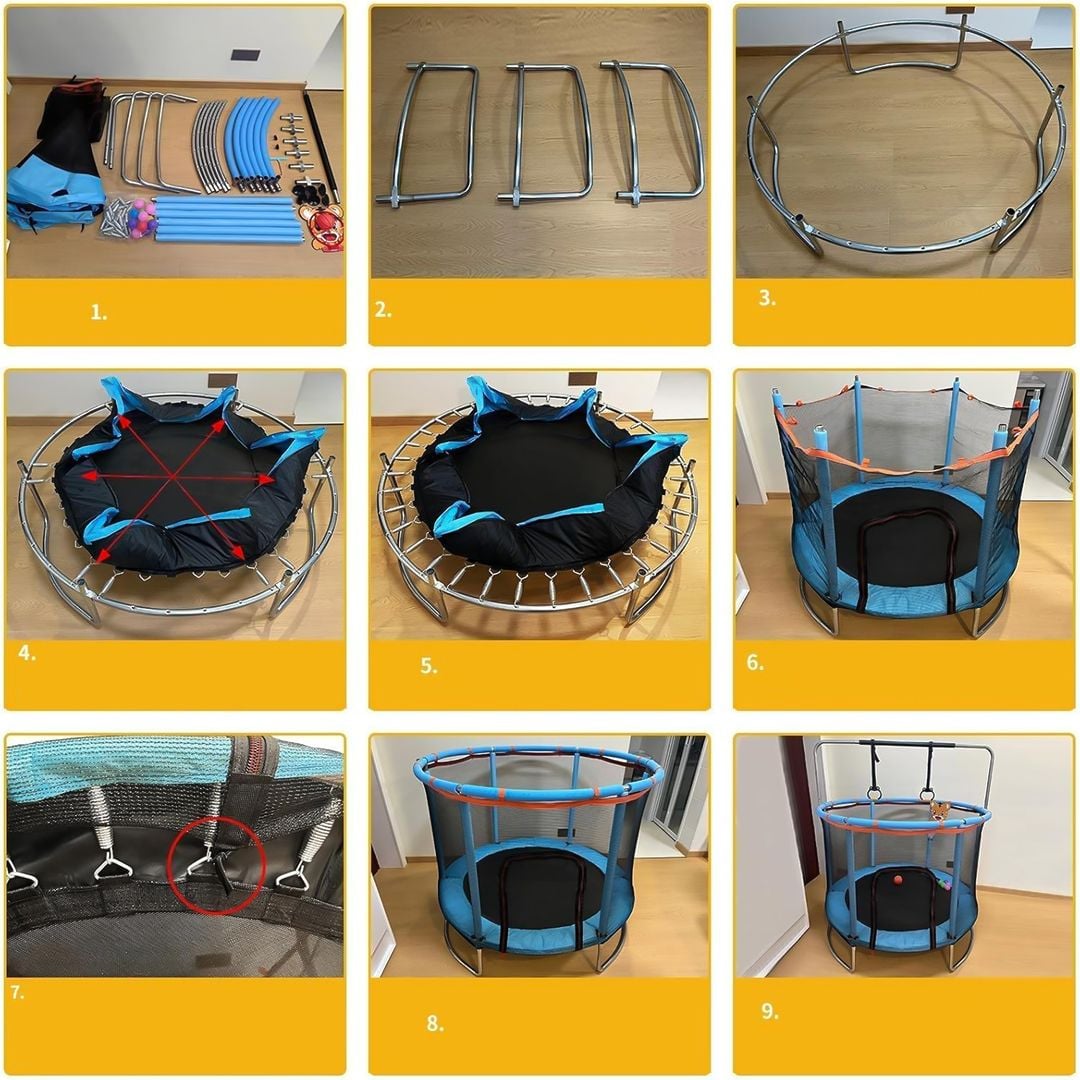 ترامبولين للأطفال مع ألعاب متعددة - 8
