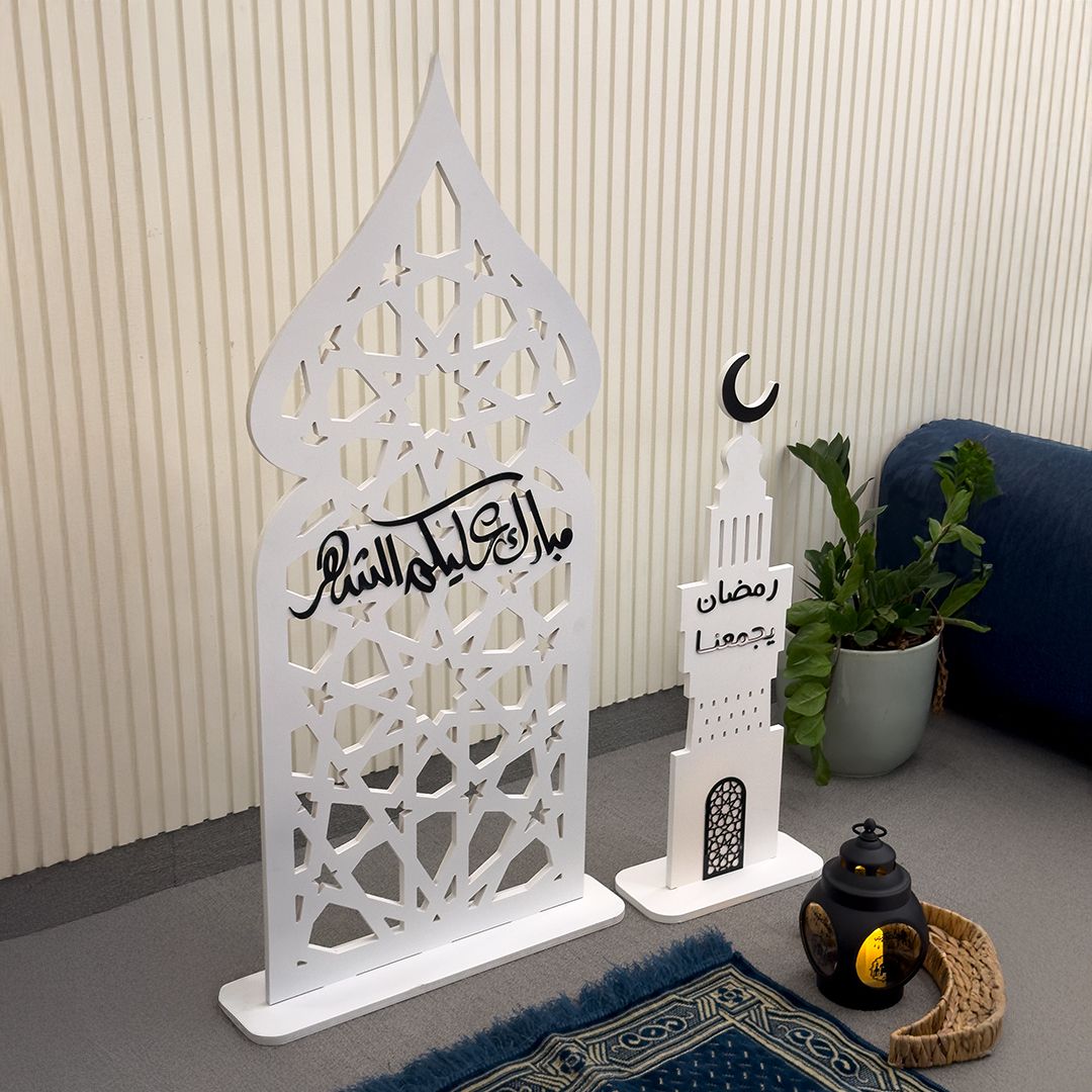 ستاند بزخرفة إسلامية مع مأذنة من روح - 6