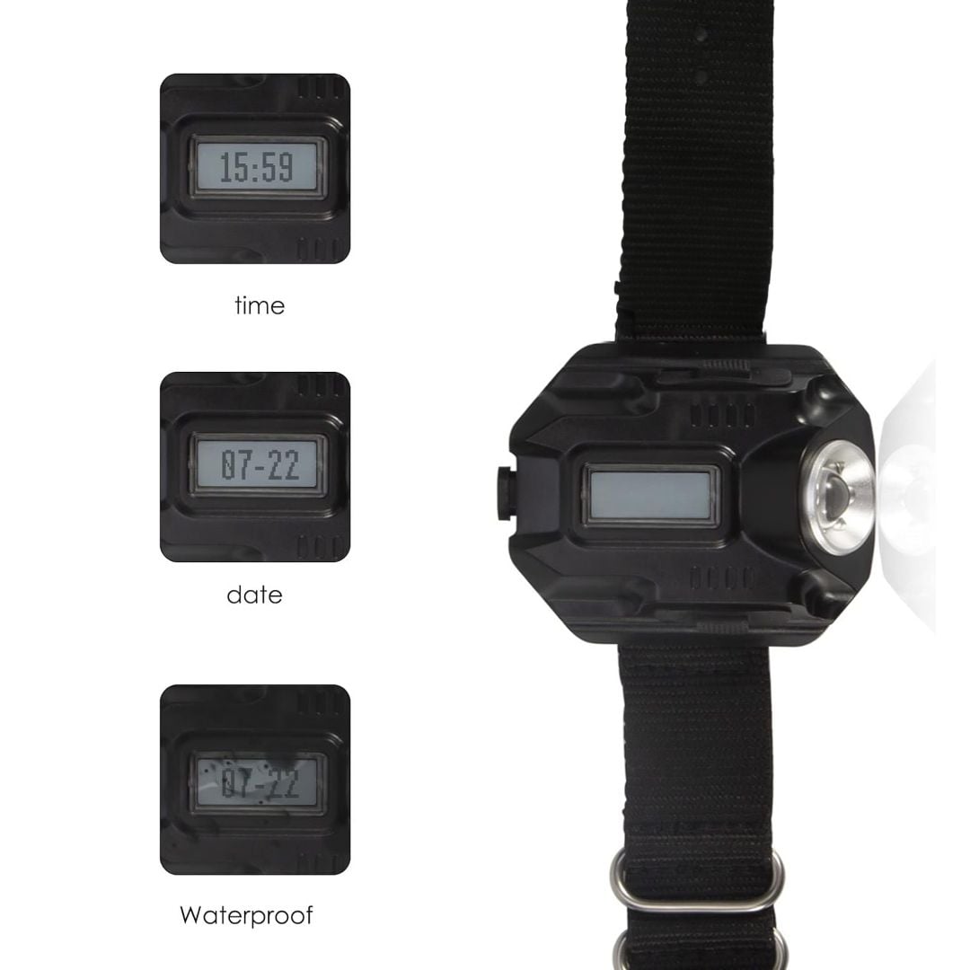 Rechargeable Wrist Watch With Flashlight product thumbnail 10