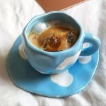 فنجان مع صحن بتصميم الغيمة - 2