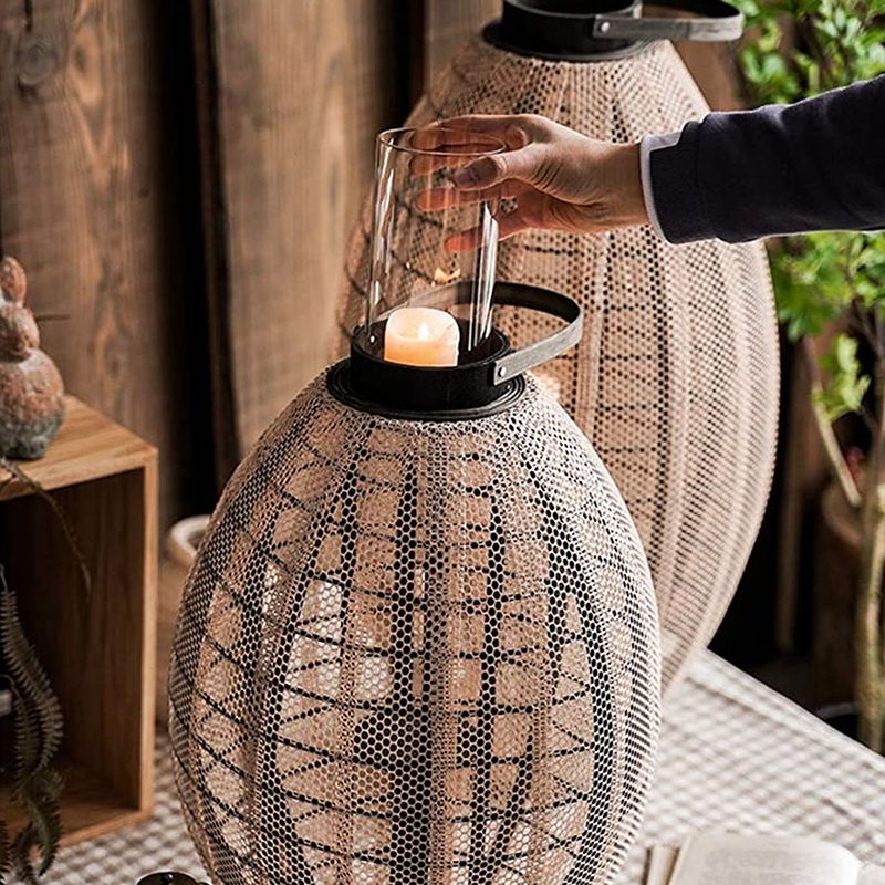 Wooden Candle Lantern 85 CM product thumbnail 5