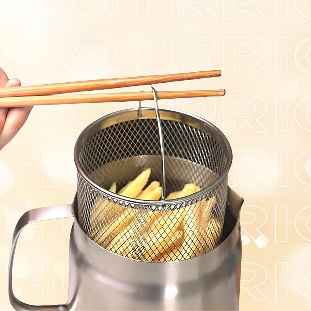 مقلاة زيت عميقة مع مصفاة - 3