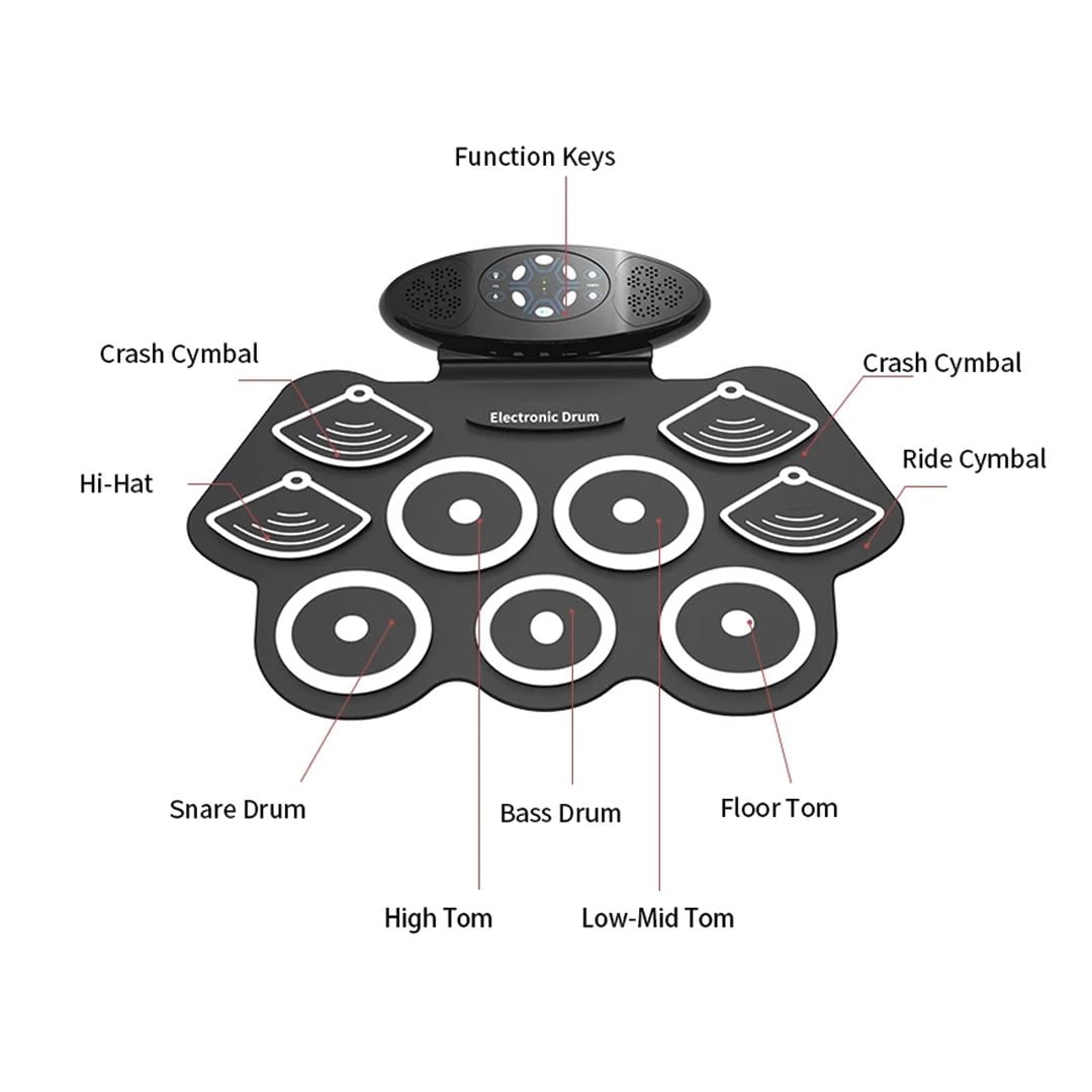 آلة الطبول الموسيقية الإلكترونية - 9