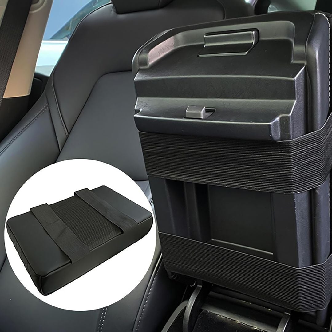 مسند مبطن فاخر للسيارة مع حامل أكواب - 6