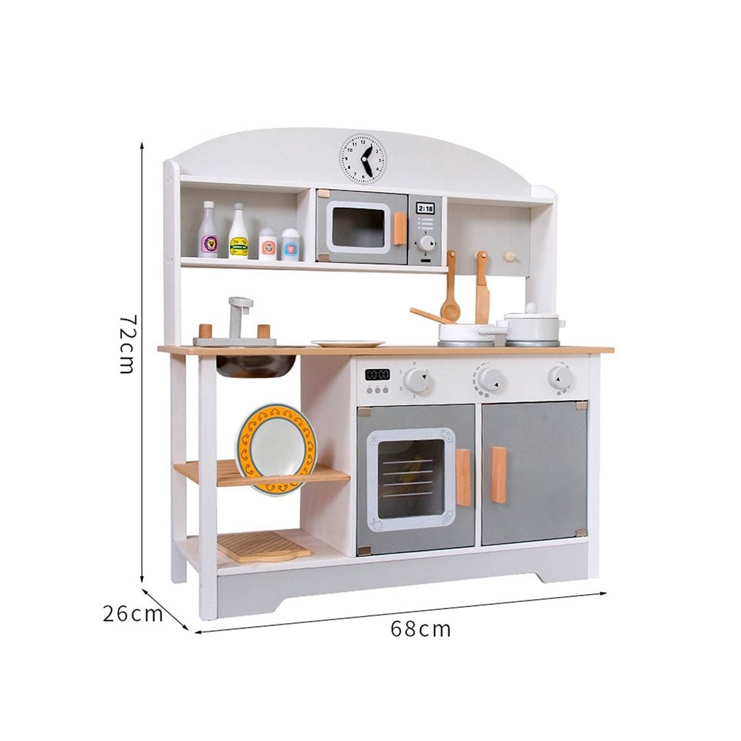 Wooden Children's Kitchen with Cooking Utensils product thumbnail 14