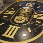 طاولة وسط بيضاوية بتصميم ساعات التروس الكلاسيكية - 6