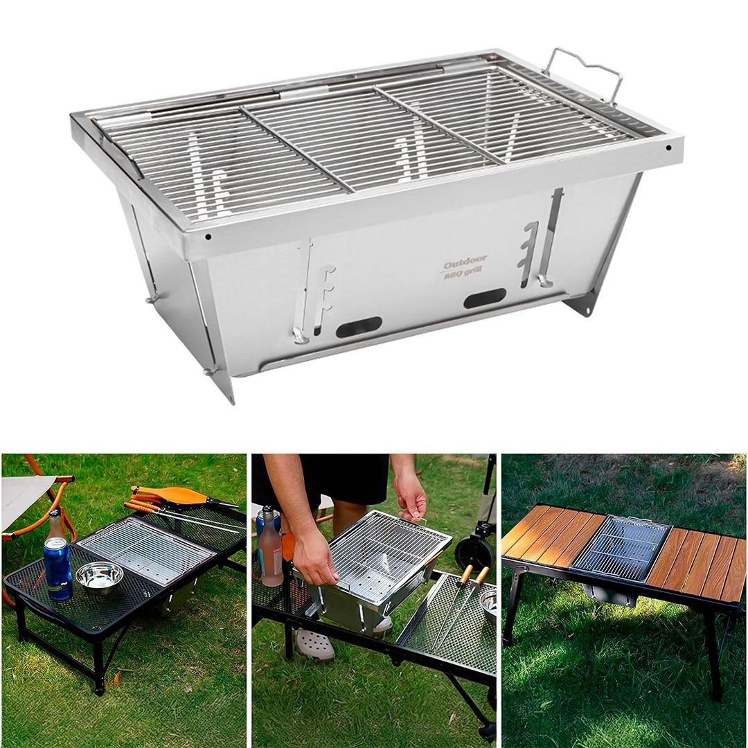 طاولة تخييم مع موقد - 6