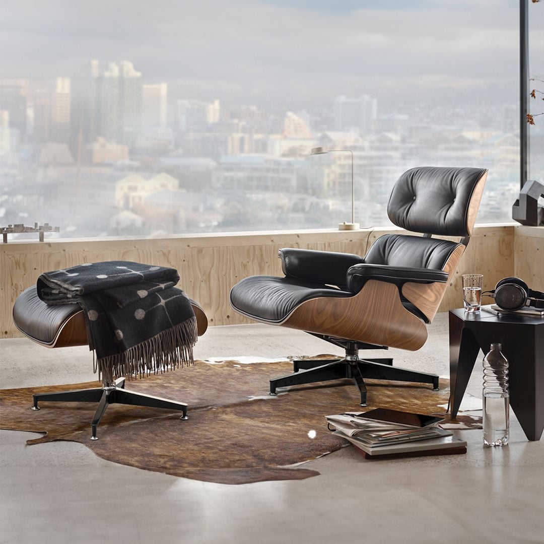 كرسي جلد للمكتب مع مسند للأقدام	 - 6