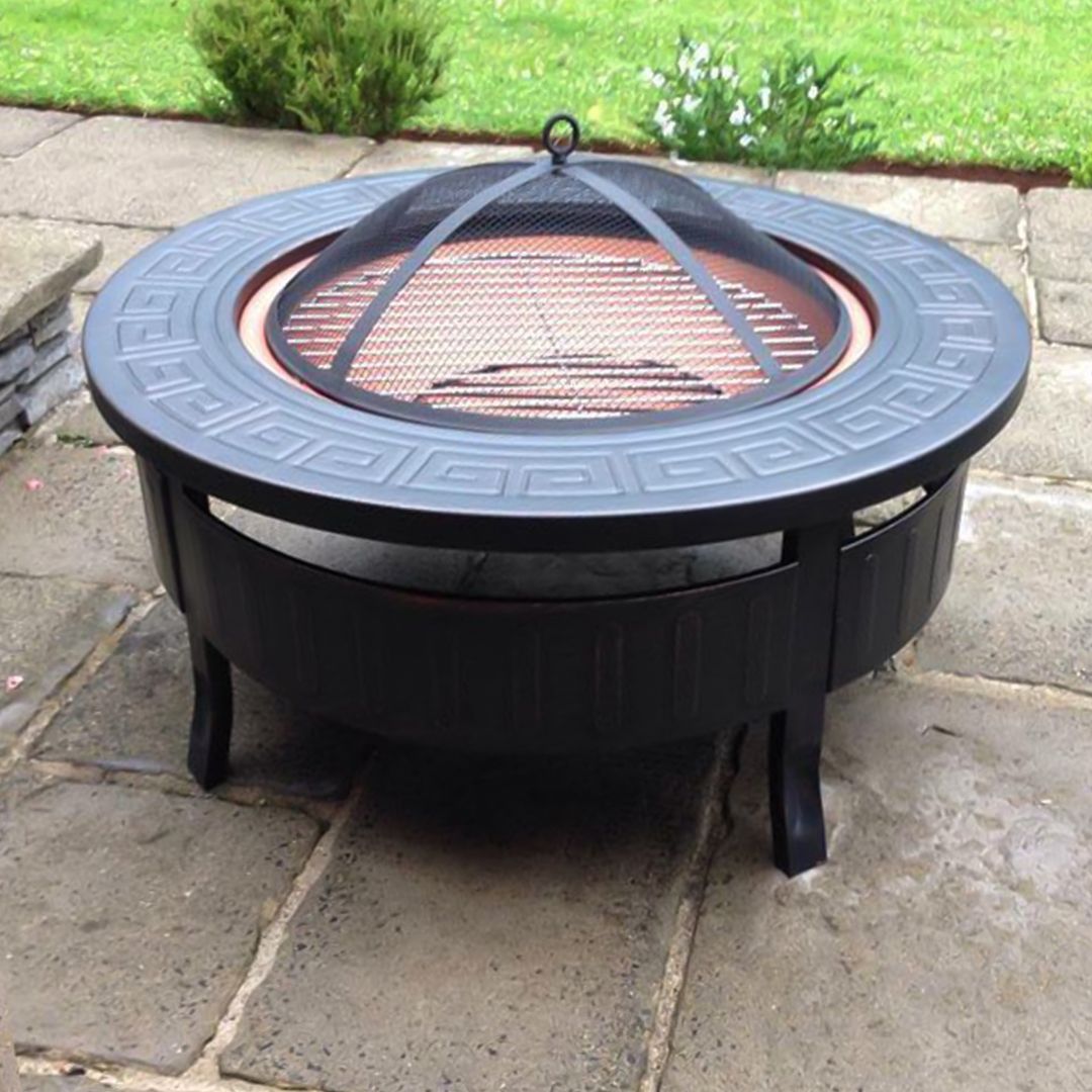 3 in 1 Fire Pit Brazier Round BBQ product thumbnail 3