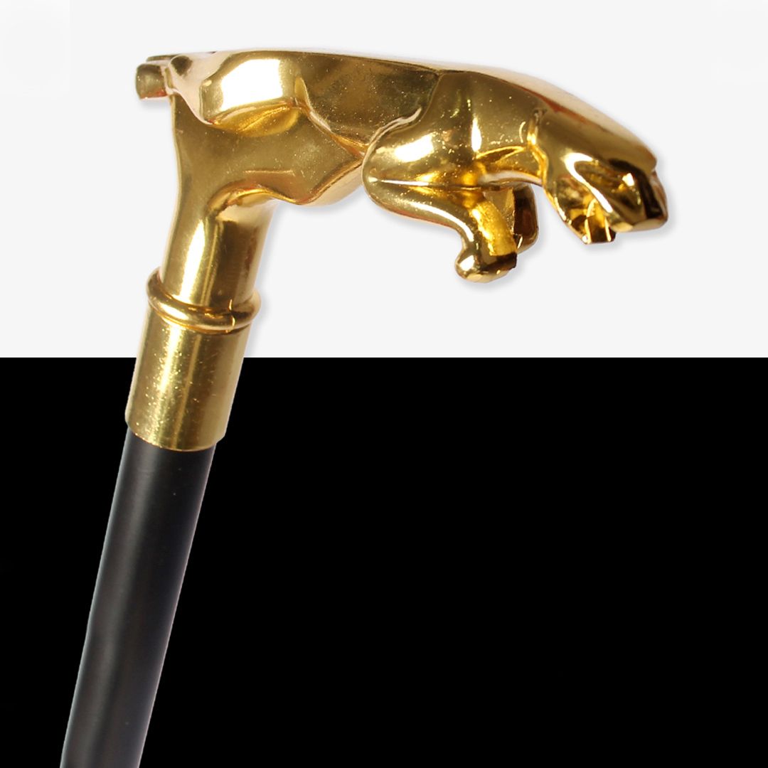 Leopard Handle Walking Stick - 10