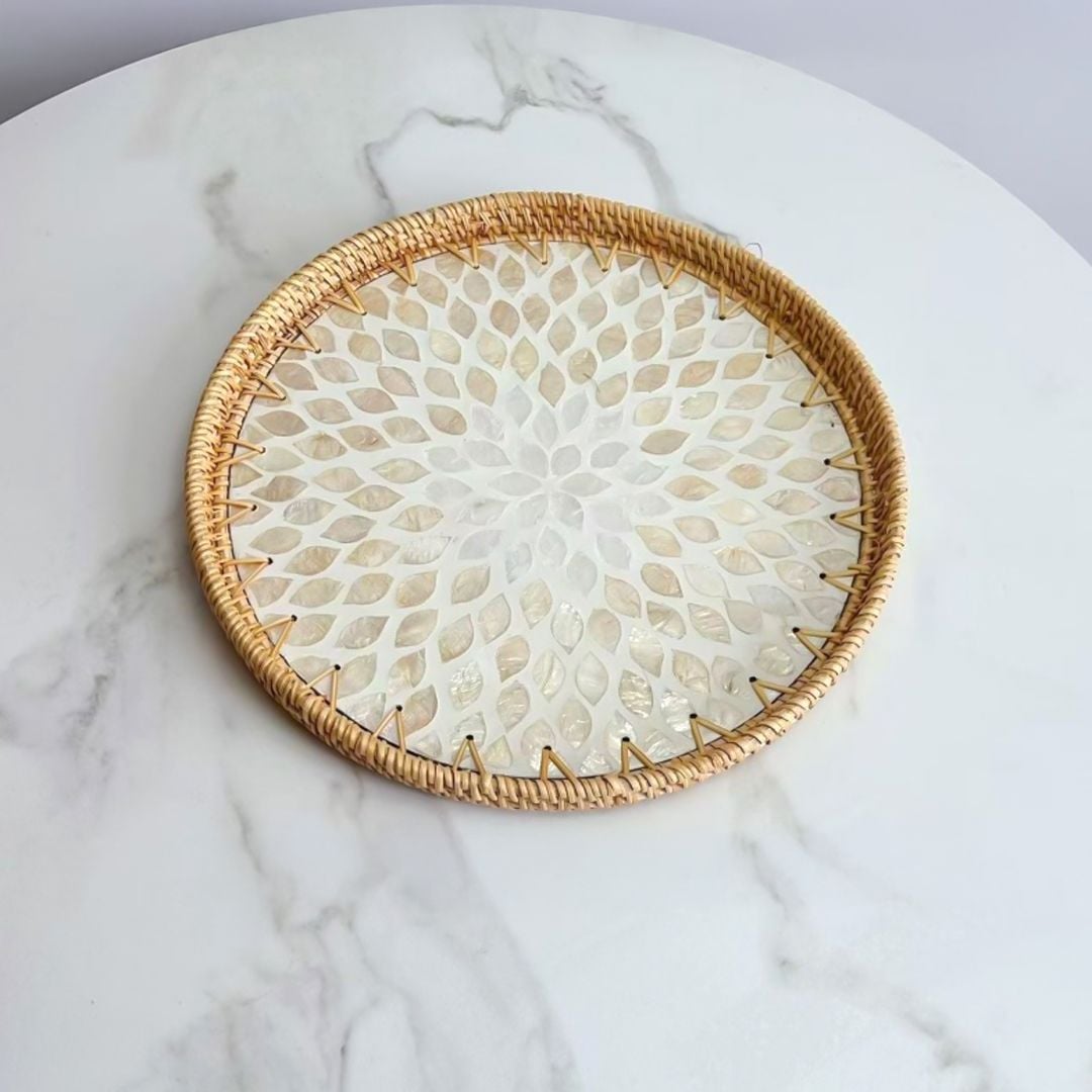 صواني دائرية من الخيزران - 7