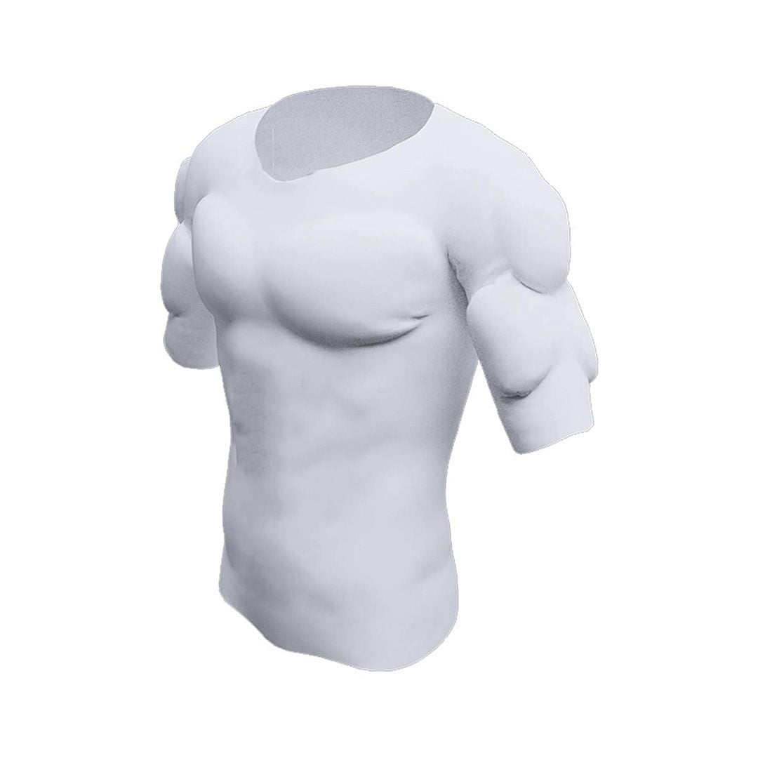 بلوزة بعضلات وهمية للرجال نصف كم - 6