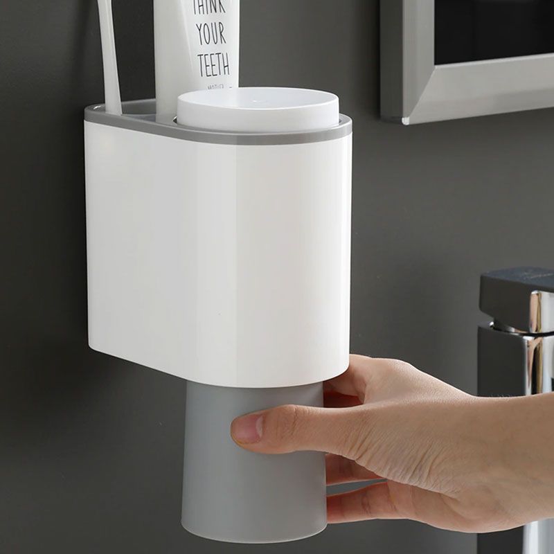 Toothpaste Dispenser with Magnetic Toothbrush Holder product thumbnail 4