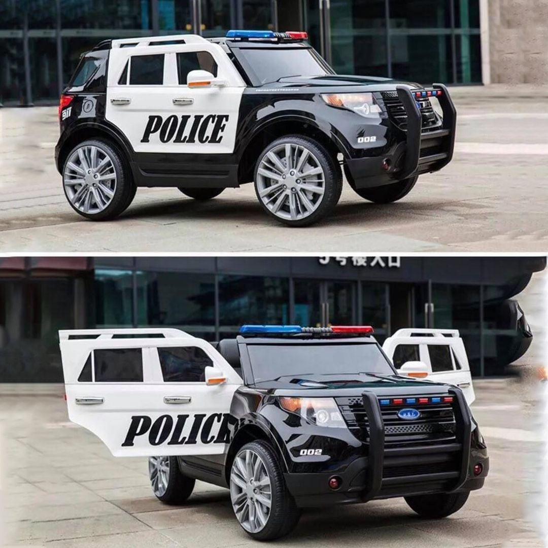 سيارة شرطة كهربائية 12 فولت للأطفال - 1