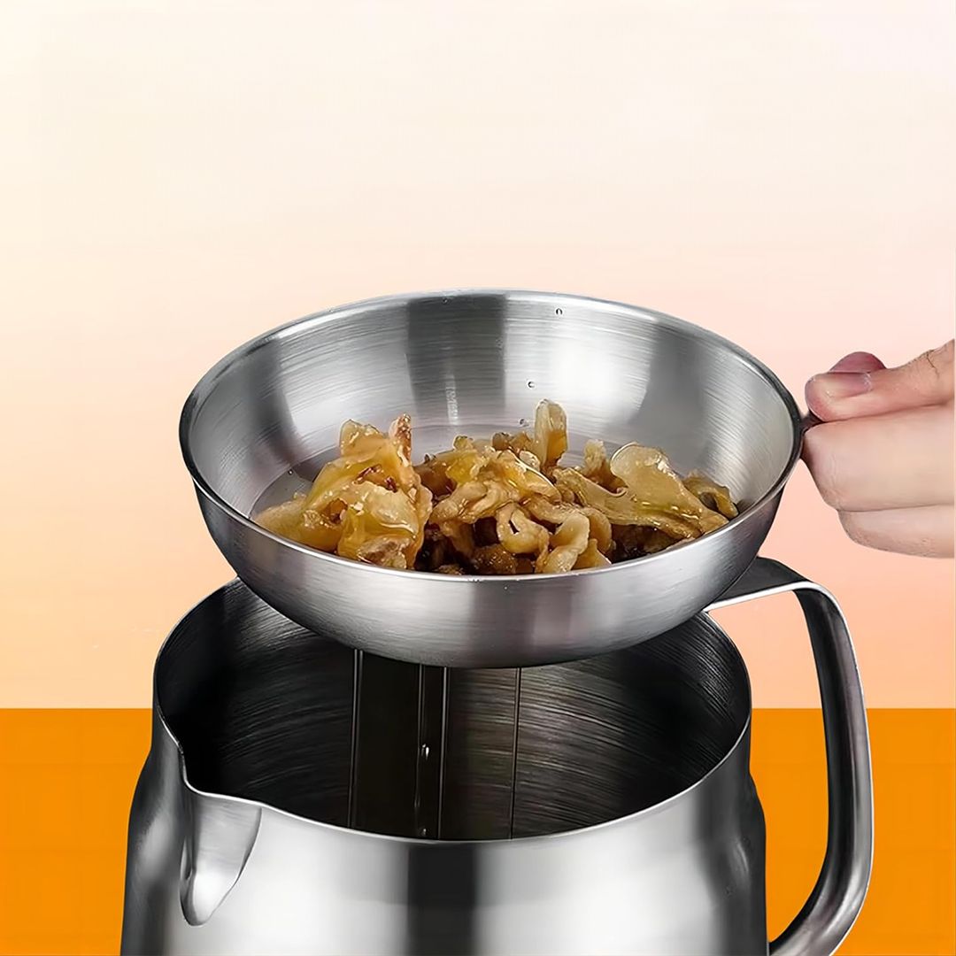 مقلاة زيت عميقة مع مصفاة - 5