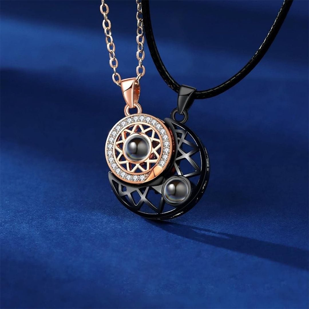 Sun and Moon Necklace for Couples
