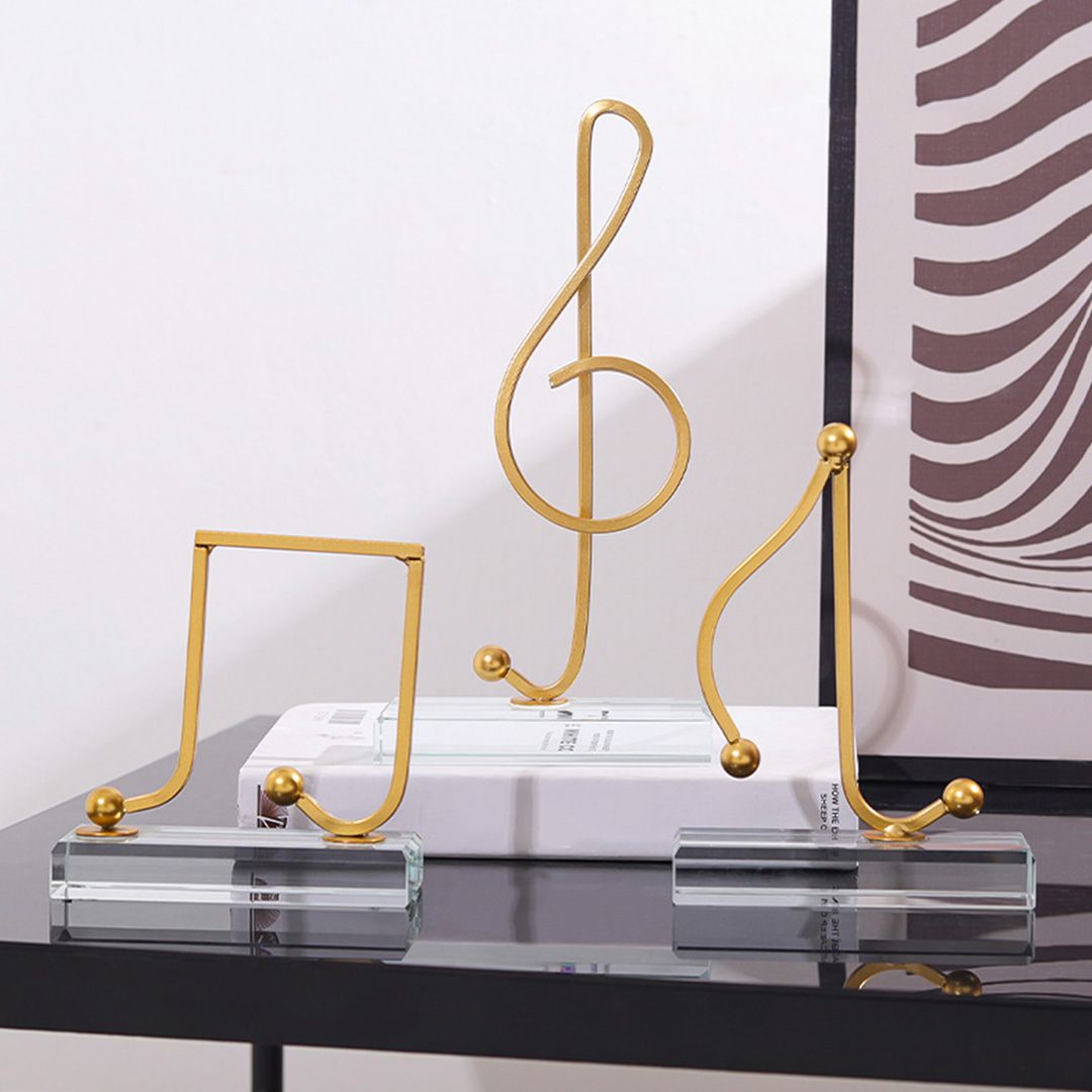  ديكور النوتات الموسيقية بقاعدة كريستال - 4