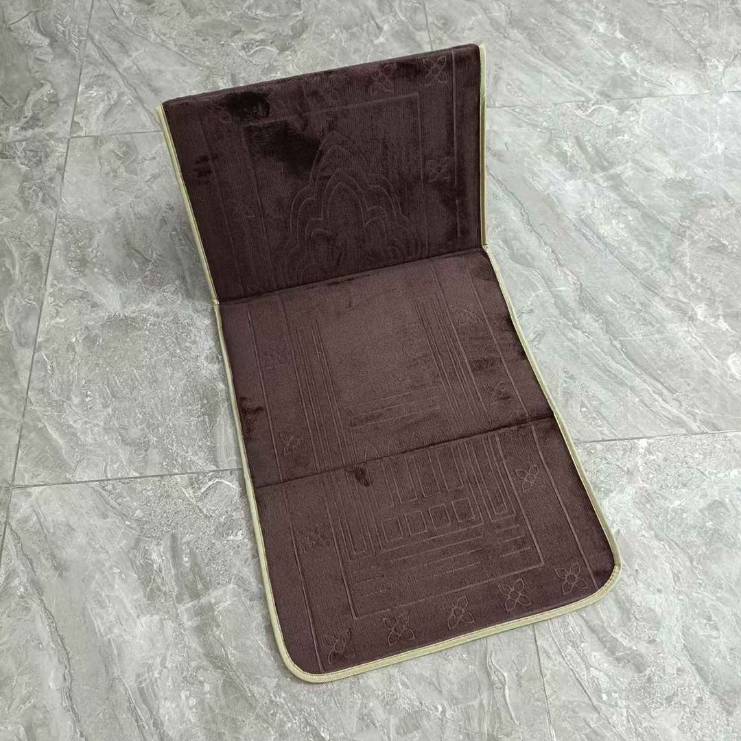 سجادة صلاة قابلة للطي مع مسند ظهر - 12