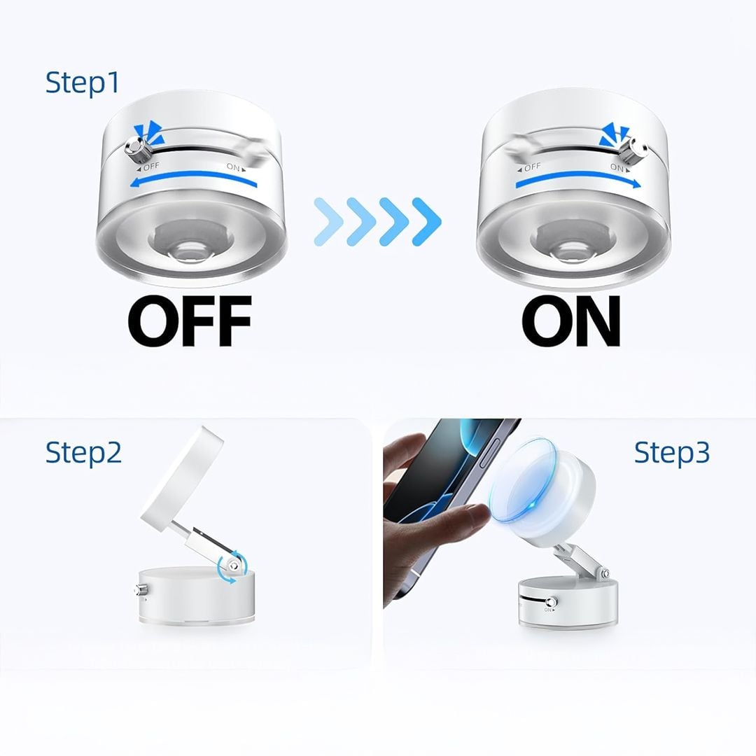 حامل هاتف مغناطيسي بقاعدة شفط - 8