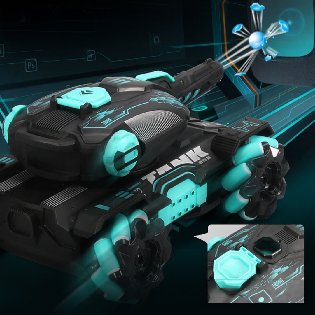 دبابة ريموت كنترول مع قاذف كرات الجل - 12