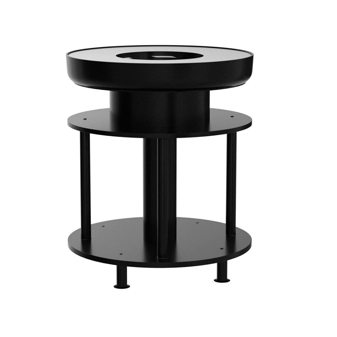  موقد الحطب الخارجي مع مساحة تخزين - 11