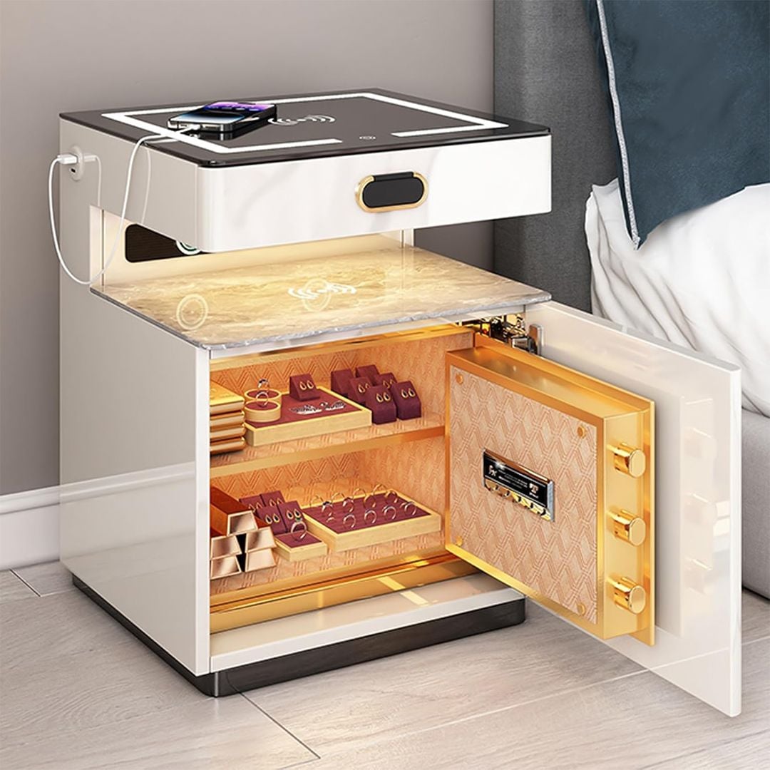 Bedside Table With Internal Storage