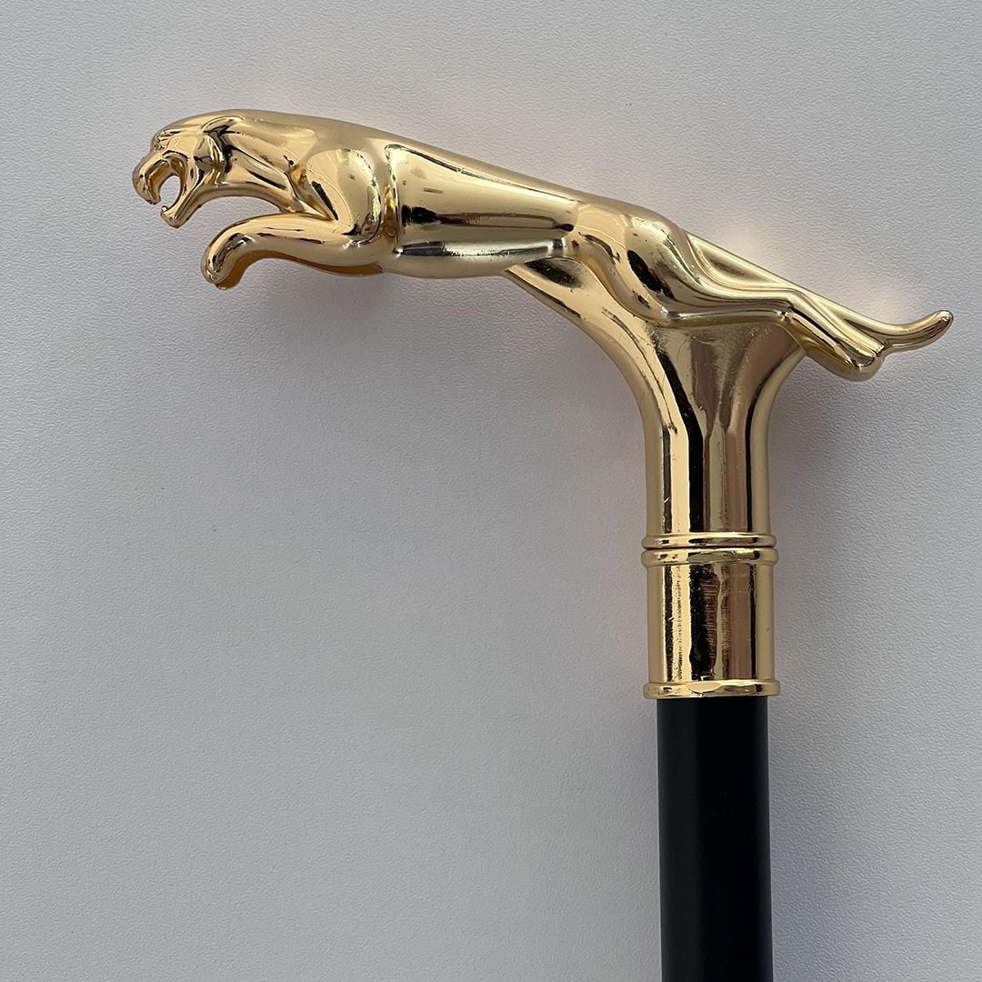Leopard Handle Walking Stick - 29