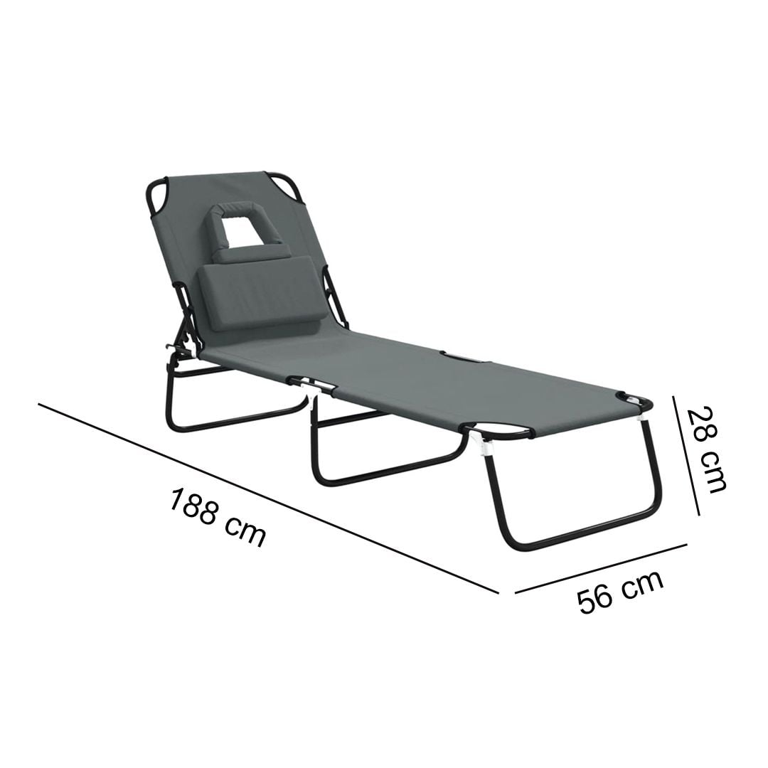 Folding Sun Chair With Face Hole product thumbnail 17