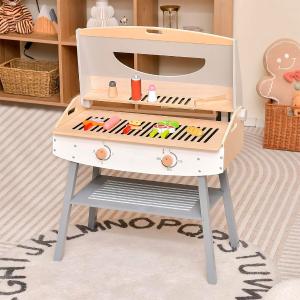 عدة ومنقل الشواء الخشبي للأطفال