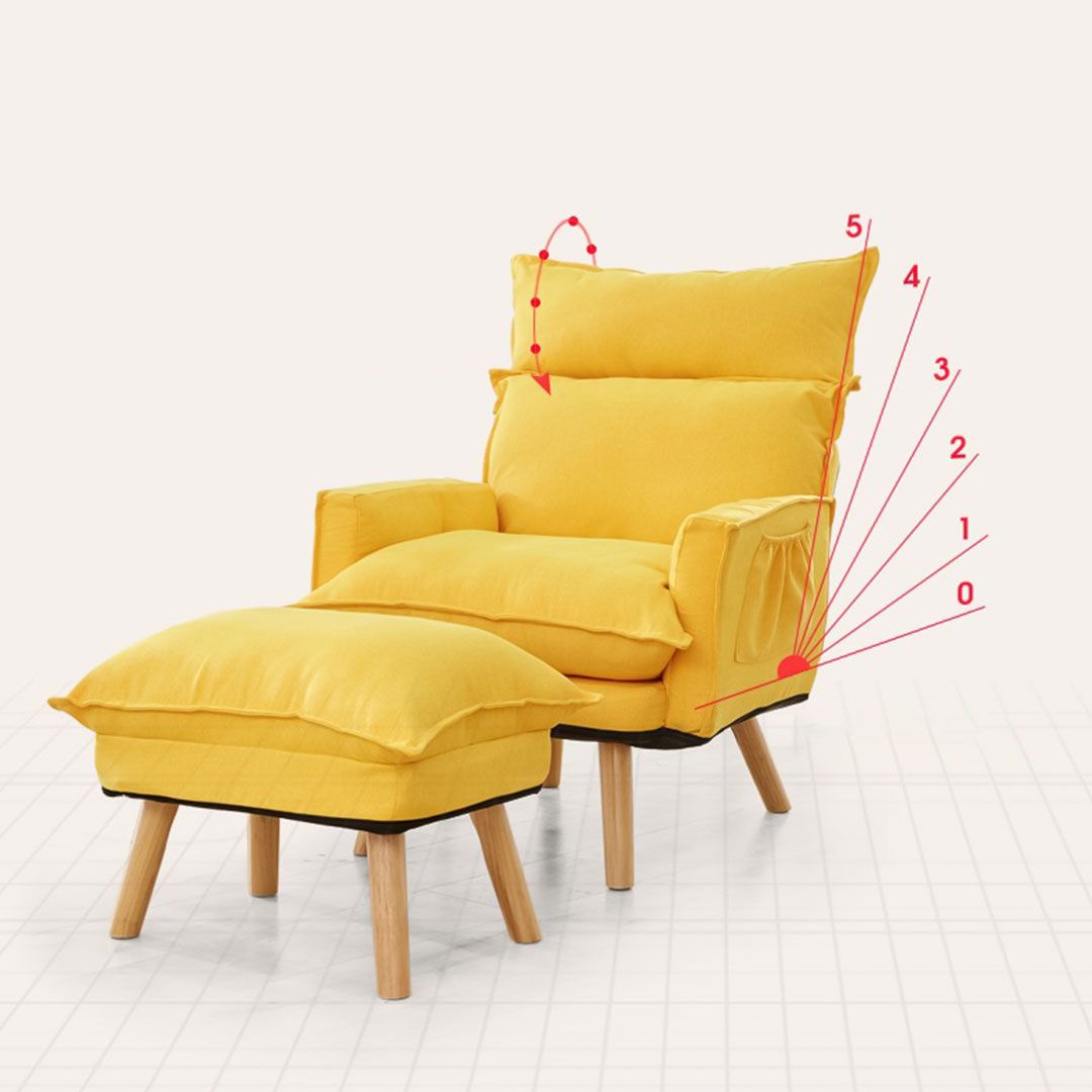 Adjustable Backrest Sofa With Footrest product thumbnail 10