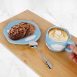 فنجان مع صحن بتصميم الغيمة - 10